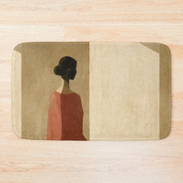 Item preview, She Takes Her Coffee Standing – Contemporary Figurative Art  designed and sold by Moodzu.
