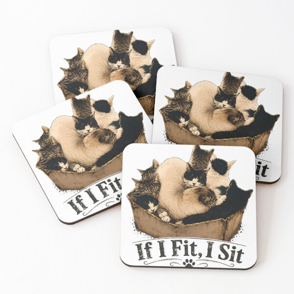Item preview, Cozy cats in a cardboard box designed and sold by SouthViper.
