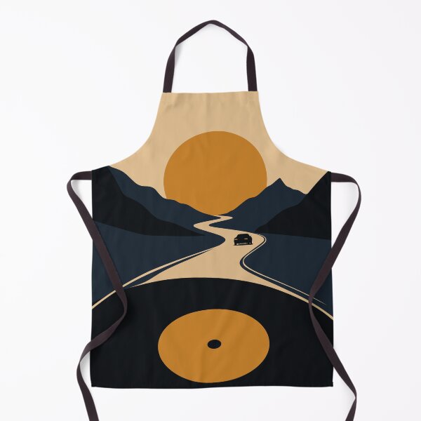 Item preview, Vinyl Record Road Trip Poster | Retro Music Travel Art | Minimalist Landscape Print | Bauhaus Inspired Decor designed and sold by Studio pod Burom.