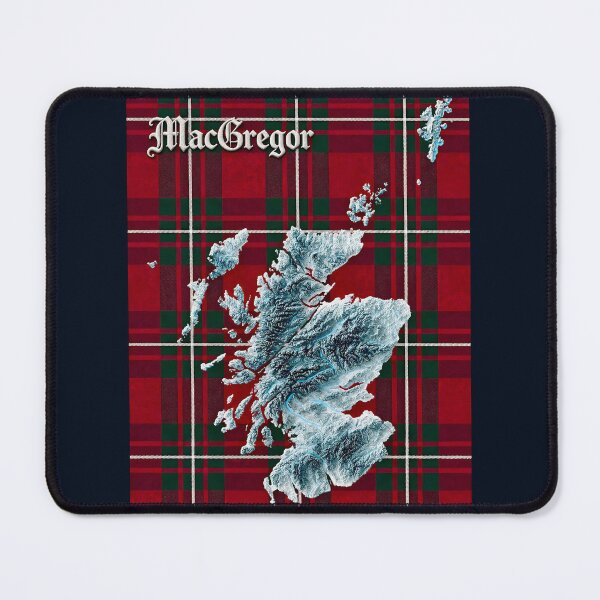 Item preview, Scotland Map and Clan MacGregor Tartan designed and sold by davidelder.