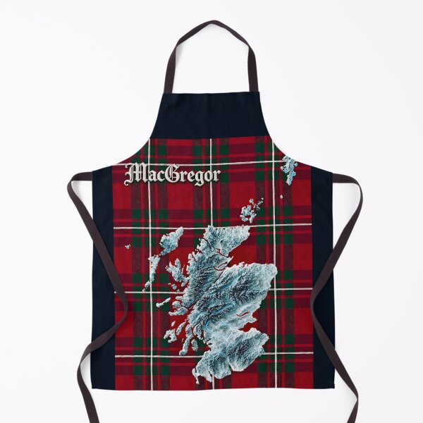 Artikelvorschau, Schottlandkarte und Clan MacGregor Tartan entworfen und verkauft von davidelder.