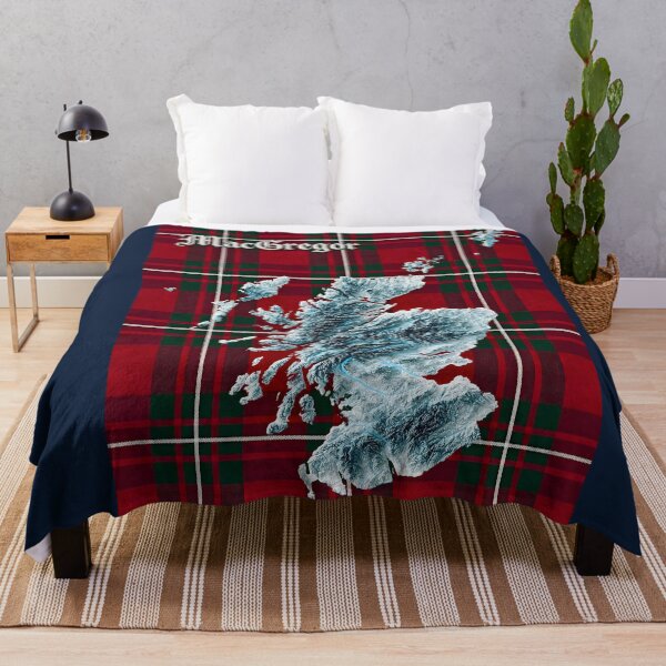 Item preview, Scotland Map and Clan MacGregor Tartan designed and sold by davidelder.