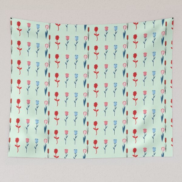 Item preview, Cute Minimalist Spring Flowers - Colorful Botanical Lineup designed and sold by Yasmine Mohammed.