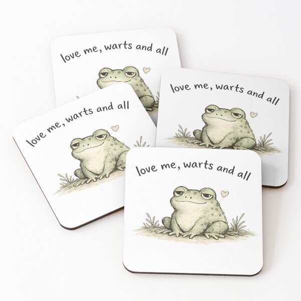 Item preview, Funny Warts And All Frog Shirt | Frog Pun Sticker | Self Love Frog Gift | Cute Nature Humor Tee designed and sold by Moss & Mellow.