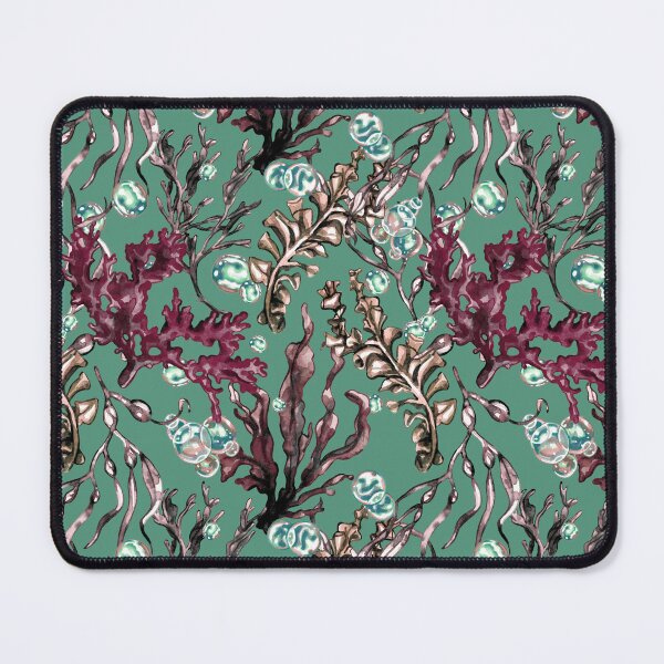 Item preview, Seaweed and Bubbles Crimson Jade designed and sold by Kelsey Worth.