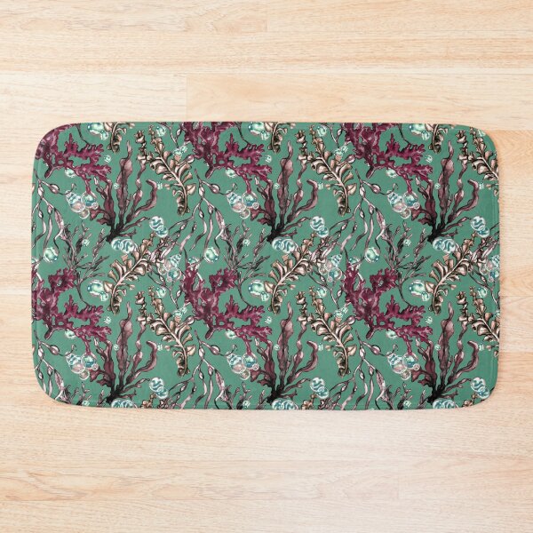 Item preview, Seaweed and Bubbles Crimson Jade designed and sold by Kelsey Worth.
