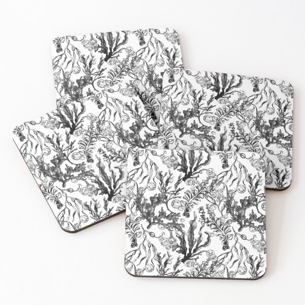 Item preview, Seaweed and Bubbles Monochrome designed and sold by Kelsey Worth.