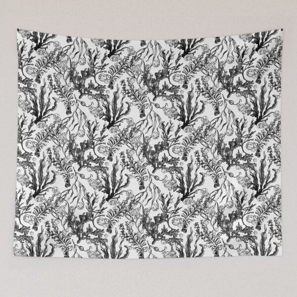Item preview, Seaweed and Bubbles Monochrome designed and sold by Kelsey Worth.