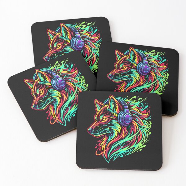 Item preview, Rasta Wolf with Headphones designed and sold by SignumShop.