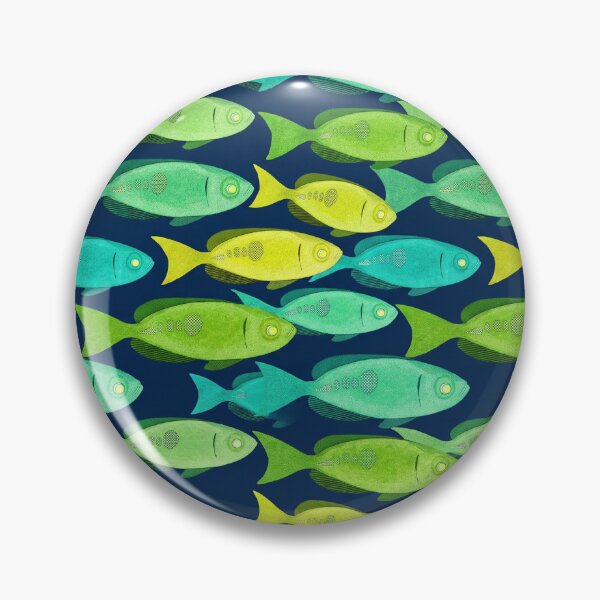 Artikelvorschau, Nahtloses Muster mit tropischen Fischen, Marineblau, Ozean-Meeresleben-Grafik entworfen und verkauft von KiwiRider.