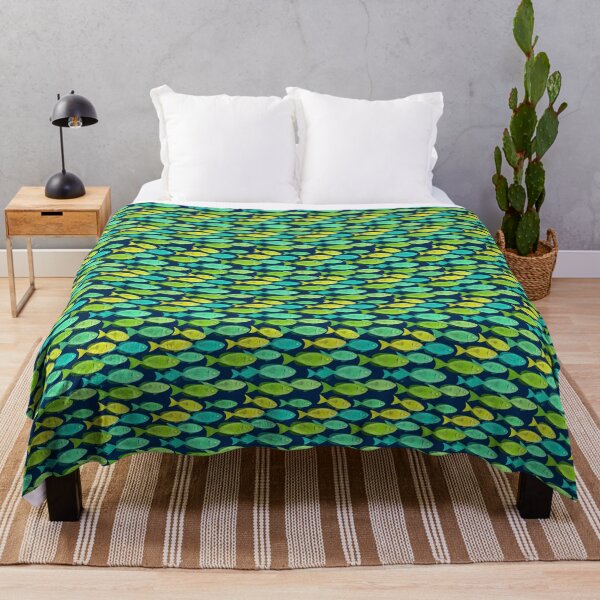 Item preview, Tropical Fish Seamless Pattern Navy Blue Ocean Marine Life Graphic designed and sold by KiwiRider.