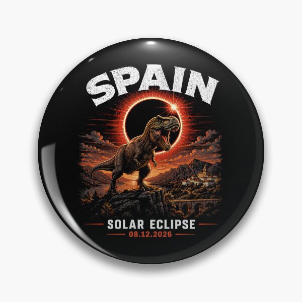 Item preview, Spain Solar Eclipse 08.12.2026 - T-Rex Dinosaur Totality Art designed and sold by DreamPup.