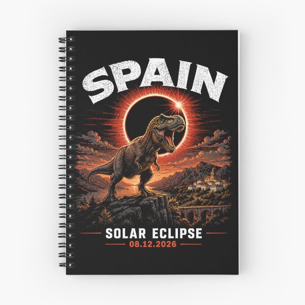 Item preview, Spain Solar Eclipse 08.12.2026 - T-Rex Dinosaur Totality Art designed and sold by DreamPup.