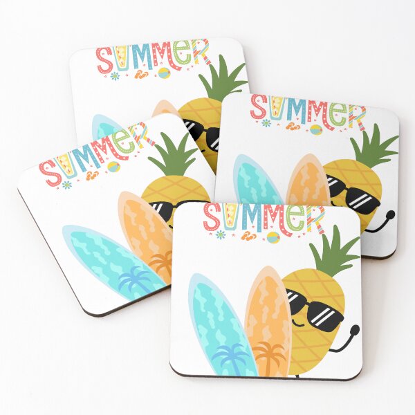 Item preview, Cute Summer Pineapple Surfing Tropical Vibes designed and sold by     Sela Art .