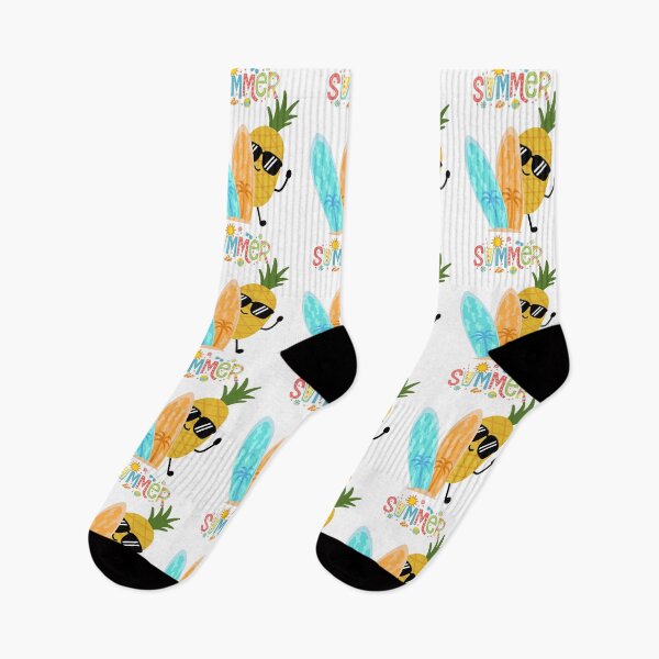 Item preview, Cute Summer Pineapple Surfing Tropical Vibes designed and sold by     Sela Art .