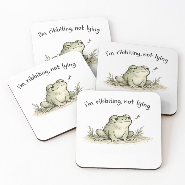 Item preview, Funny I'm Ribbiting Not Lying Frog Shirt | Frog Pun Sticker | Sarcastic Frog Gift | Witty Humor Tee designed and sold by Moss & Mellow.