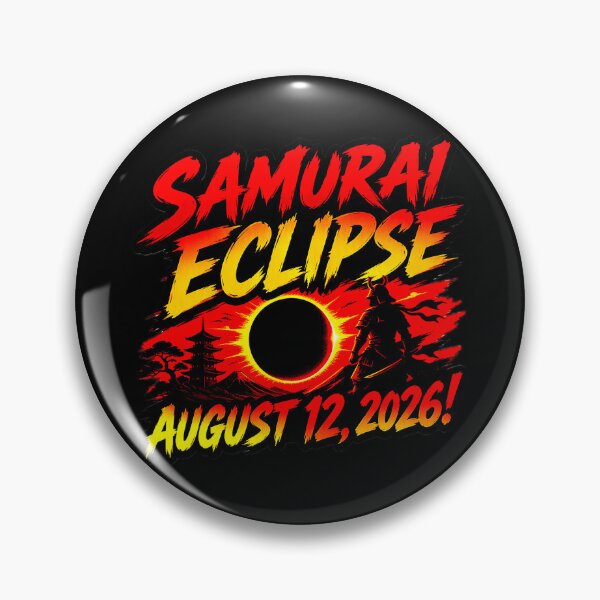 Item preview, For Anime Astronomy Typography Lover Big Eclipse Event SAMURAI ECLIPSE AUGUST 12,2026! designed and sold by Giulivo Store Graphic.