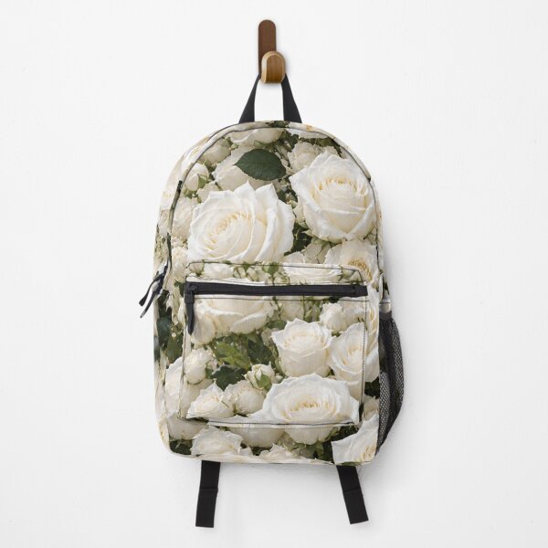 Item preview, Premium White Rose Floral Artwork designed and sold by Marlaq fashion .