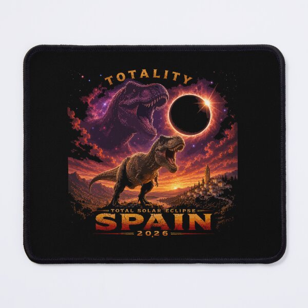 Item preview, Spain Solar Eclipse 08.12.2026 - T-Rex Dinosaur Totality Art designed and sold by DreamPup.