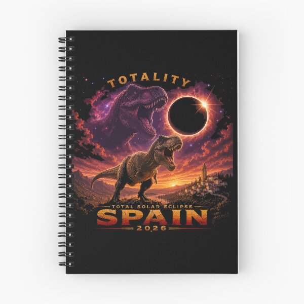 Item preview, Spain Solar Eclipse 08.12.2026 - T-Rex Dinosaur Totality Art designed and sold by DreamPup.