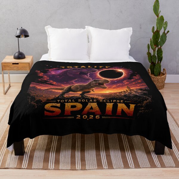 Item preview, Spain Solar Eclipse 08.12.2026 - T-Rex Dinosaur Totality Art designed and sold by DreamPup.