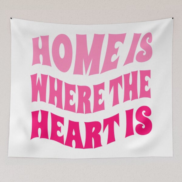 Item preview, Home is Where the Heart is - Pink designed and sold by Biah!.
