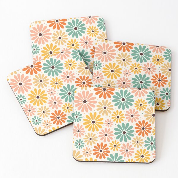 Item preview, Retro 70s Boho Daisy Flower Power Pattern designed and sold by Far Out Goods.