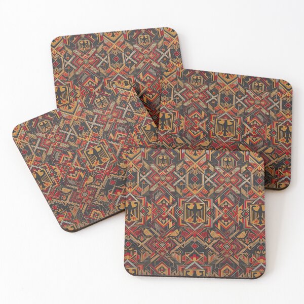 Item preview, C German Eagle Vintage Art Deco Gold Pattern designed and sold by ART ATTACK ZONE.