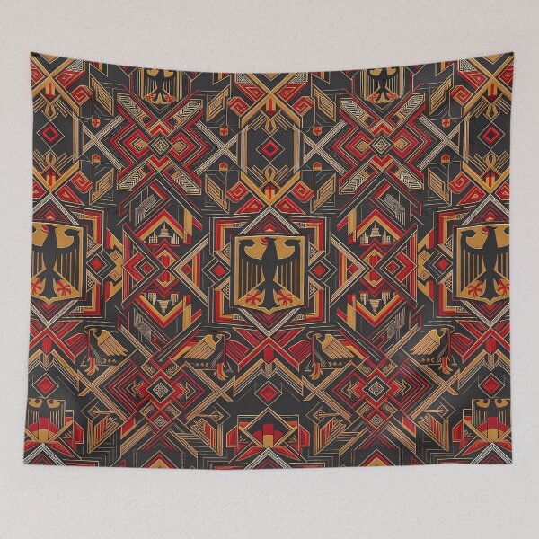 Item preview, C German Eagle Vintage Art Deco Gold Pattern designed and sold by ART ATTACK ZONE.