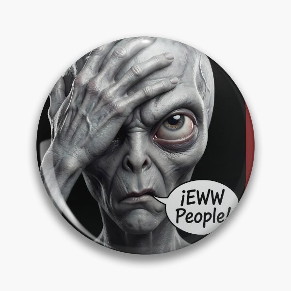 Item preview, Alien Facepalm - Eww People! Funny Misanthrope Design designed and sold by NexxaStoree.