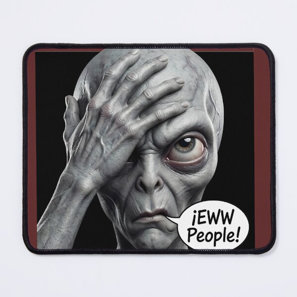 Item preview, Alien Facepalm - Eww People! Funny Misanthrope Design designed and sold by NexxaStoree.