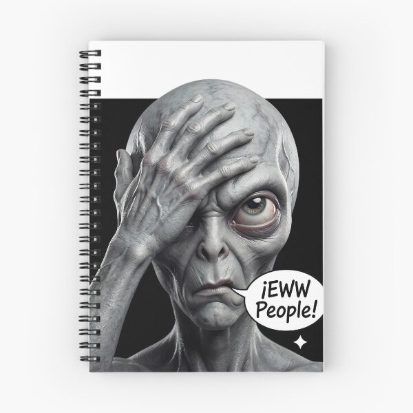 Item preview, Alien Facepalm - Eww People! Funny Misanthrope Design designed and sold by NexxaStoree.