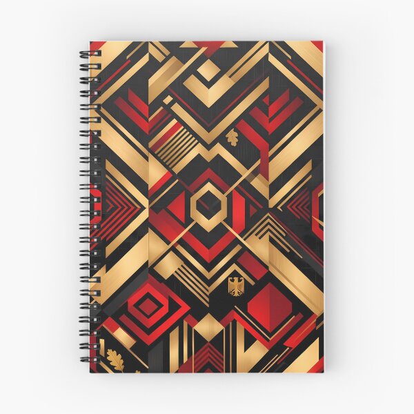 Item preview, D German Eagle Vintage Art Deco Gold Pattern designed and sold by ART ATTACK ZONE.