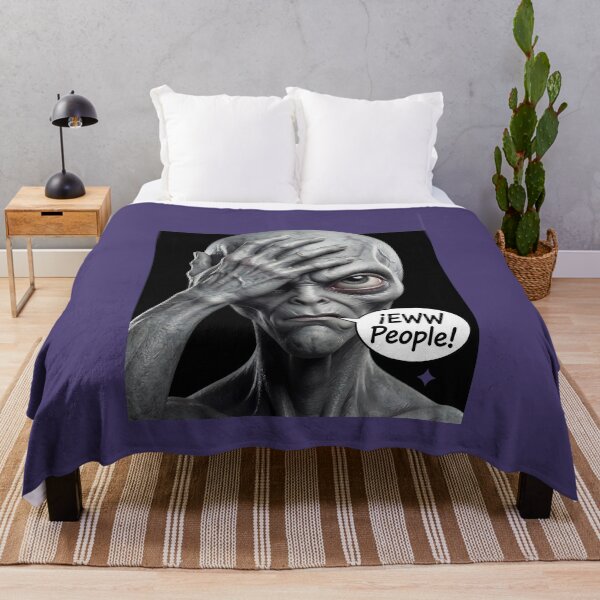 Item preview, Alien Facepalm - Eww People! Funny Misanthrope Design designed and sold by NexxaStoree.