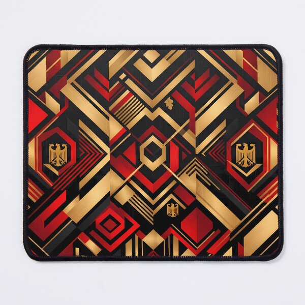 Item preview, D German Eagle Vintage Art Deco Gold Pattern designed and sold by ART ATTACK ZONE.