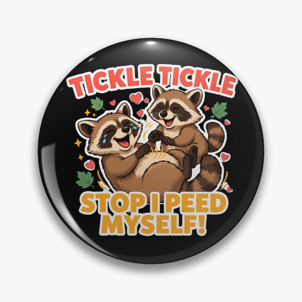 Item preview, Tickle Stop I Peed Myself Funny Raccoon Humor Graphic designed and sold by MagicSD Designs.