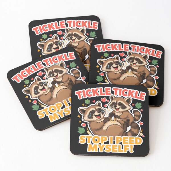 Item preview, Tickle Stop I Peed Myself Funny Raccoon Humor Graphic designed and sold by MagicSD Designs.
