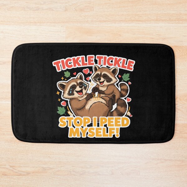 Item preview, Tickle Stop I Peed Myself Funny Raccoon Humor Graphic designed and sold by MagicSD Designs.