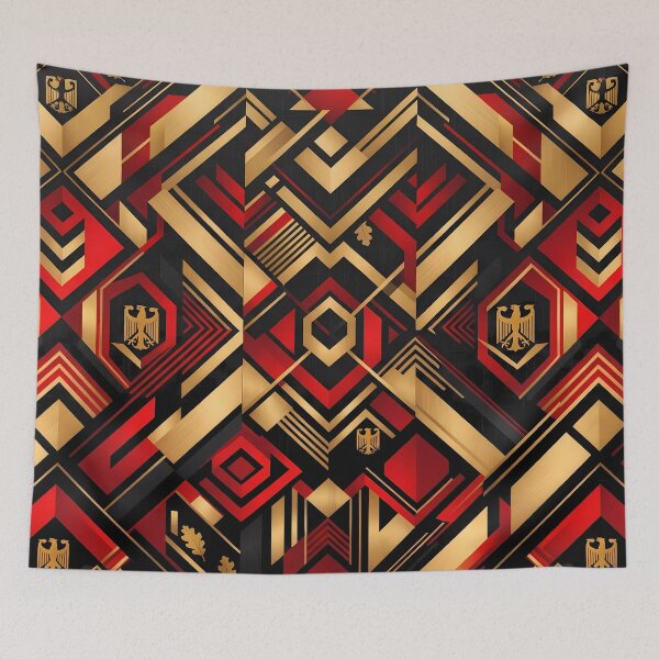 Item preview, D German Eagle Vintage Art Deco Gold Pattern designed and sold by ART ATTACK ZONE.