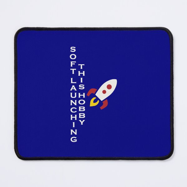Item preview, Soft Launching This Hobby Rocket Retro Space Illustration designed and sold by ANJ Creative Designs.