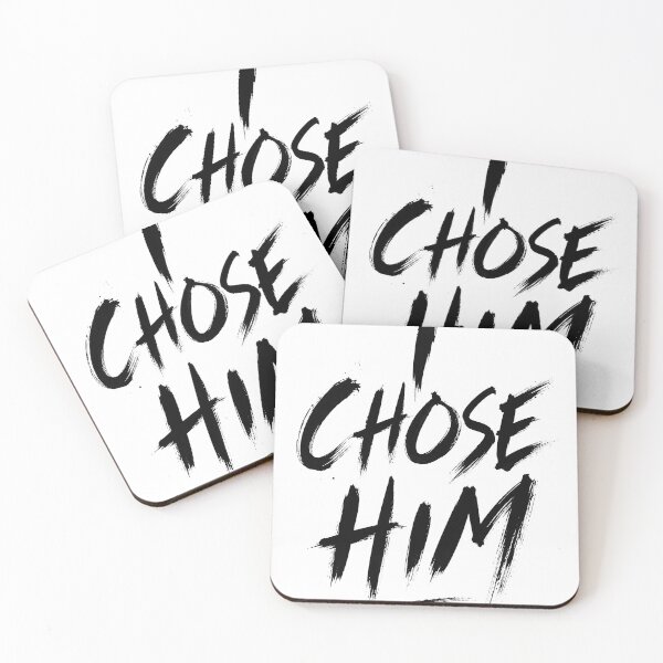 Item preview, I Chose Him Love Typography Quote Ink Fashion Art designed and sold by ferquirarte.