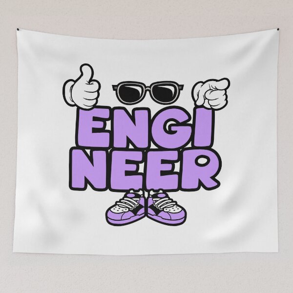 Item preview, Engineer - PROFESSIONS Graffiti Character Bold popart designed and sold by NFTWords.