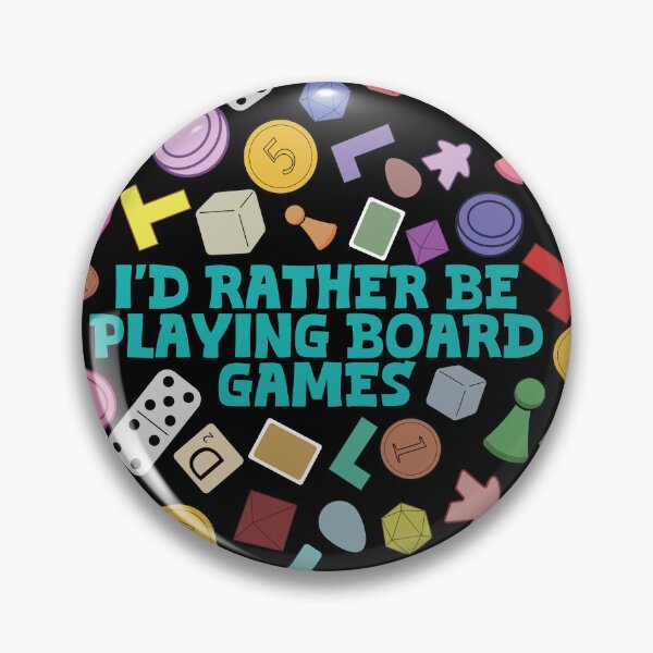Item preview, I'd Rather Be Playing Board Games | Board Gamer Circle Meeple Dice Design designed and sold by Hallowed Artistry.