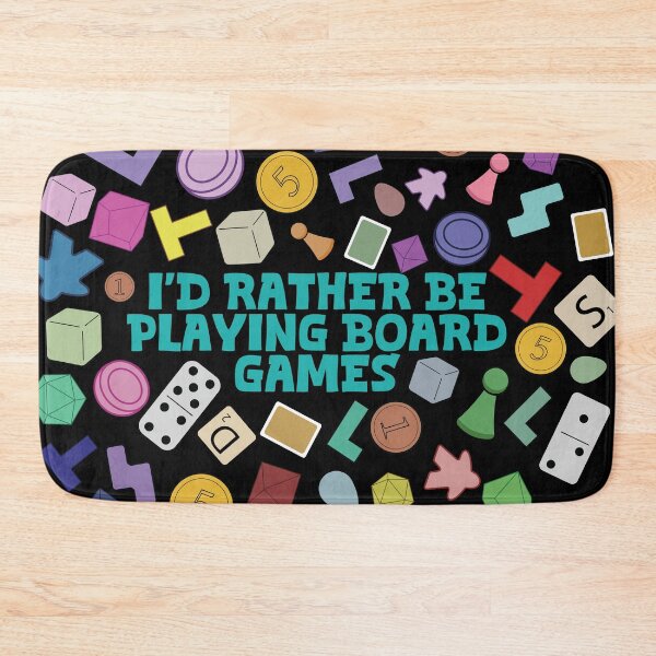 Item preview, I'd Rather Be Playing Board Games | Board Gamer Circle Meeple Dice Design designed and sold by Hallowed Artistry.