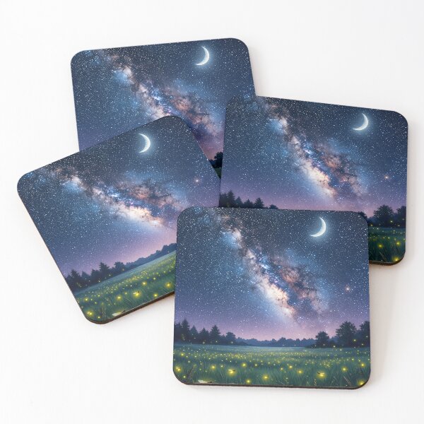Item preview, Celestial Night with Fireflies designed and sold by Dandy Cube.