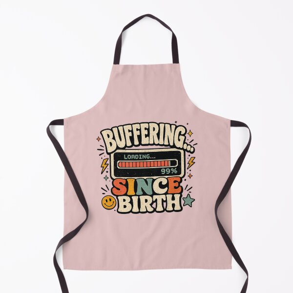 Item preview, Buffering Since Birth Retro Funny Meme Sticker | Vintage Loading Bar Graphic designed and sold by StickyDelights.