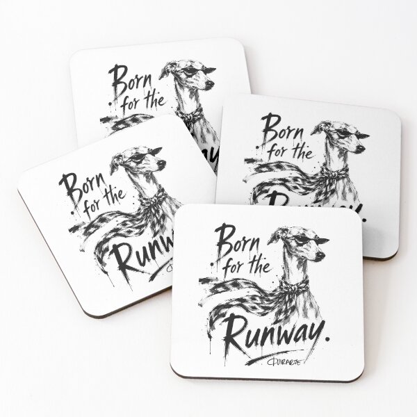 Item preview, Born for the Runway Greyhound Quote designed and sold by ferquirarte.