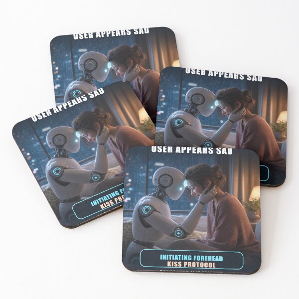 Item preview, User Appears Sad — Initiating Forehead Kiss Protocol designed and sold by Valmere-Punk.
