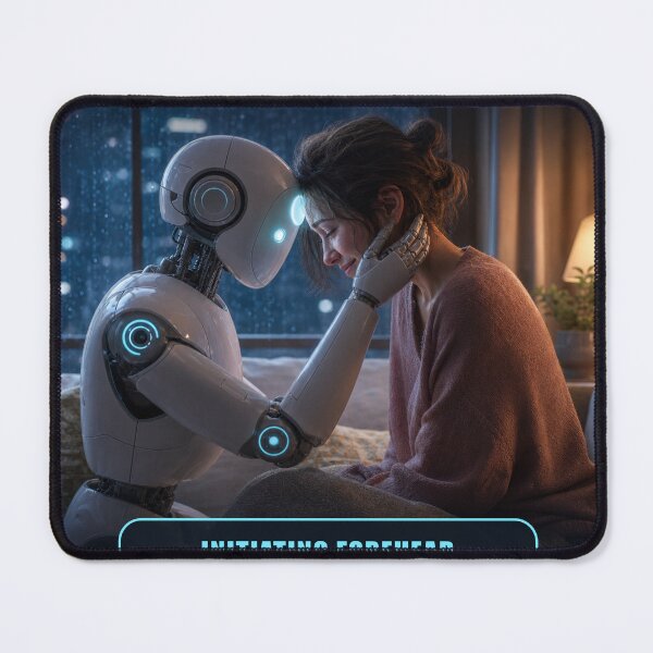 Item preview, User Appears Sad — Initiating Forehead Kiss Protocol designed and sold by Valmere-Punk.