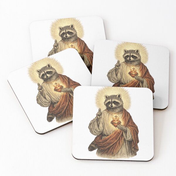 Item preview, Jimothy the Raccoon with Sacred Heart. designed and sold by Anime-Clothes1.
